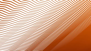 Arkaplan veya sunum için turuncu zig zag soyut çizgiler çizgi vektör arkaplanı