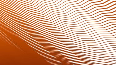 Arkaplan veya sunum için turuncu zig zag soyut çizgiler çizgi vektör arkaplanı