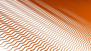 Arkaplan veya sunum için turuncu zig zag soyut çizgiler çizgi vektör arkaplanı