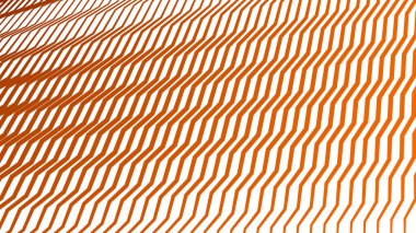 Arkaplan veya sunum için turuncu zig zag soyut çizgiler çizgi vektör arkaplanı