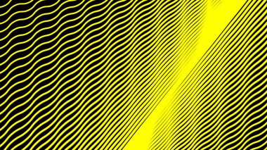 Sarı dalgalı çizgiler soyut, pürüzsüz desen arkaplanı