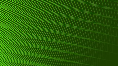 Metin soyut arkaplan için gradyan spot ışığına sahip yeşil zig zag çizgileri