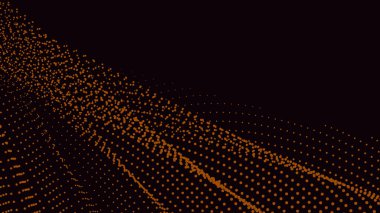 Arkaplan veya sunum için siyah turuncu yarım ton soyut arkaplan