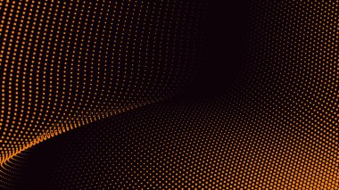 Arkaplan veya sunum için siyah turuncu yarım ton soyut arkaplan