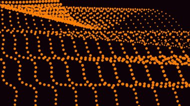 Arkaplan veya sunum için siyah turuncu yarım ton soyut arkaplan