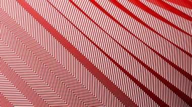 Kumaş biçimi veya sunumu için kırmızı çizgi zig zag desen arkaplanı