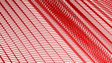 Kumaş biçimi veya sunumu için kırmızı çizgi zig zag desen arkaplanı