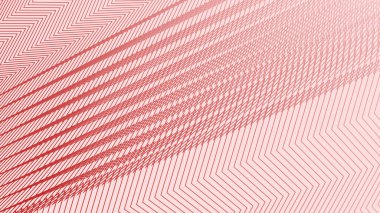 Kumaş biçimi veya sunumu için kırmızı çizgi zig zag desen arkaplanı