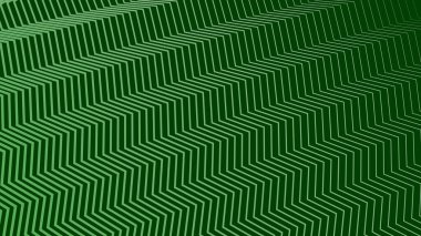 Kumaş biçimi veya sunumu için yeşil çizgi zig zag desen arkaplanı