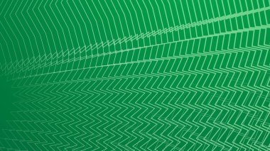 Kumaş biçimi veya sunumu için yeşil çizgi zig zag desen arkaplanı