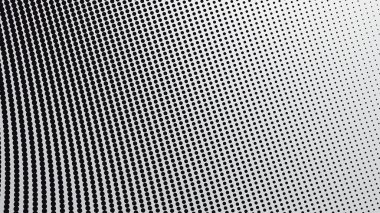 Kumaş biçimi veya sunumu için siyah ve beyaz yarım ton desen arkaplanı