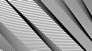 Kumaş biçimi veya sunumu için siyah zig zag çizgileri çizgi deseni soyut arkaplan