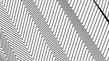 Kumaş biçimi veya sunumu için siyah zig zag çizgileri çizgi deseni soyut arkaplan