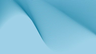 Gökyüzü mavi soyut arkaplan çizgili eğri çizgisi
