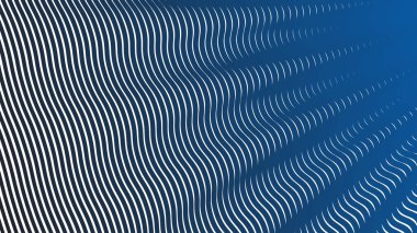 Koyu mavi dalga çizgileri desen soyut arkaplan