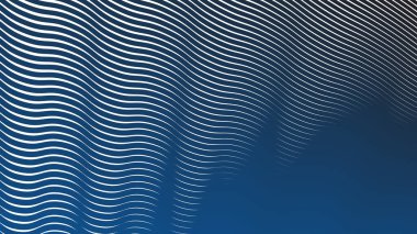 Koyu mavi dalga çizgileri desen soyut arkaplan