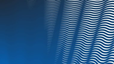 Koyu mavi dalga çizgileri desen soyut arkaplan