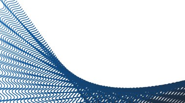 Koyu mavi dalga çizgileri desen soyut arkaplan