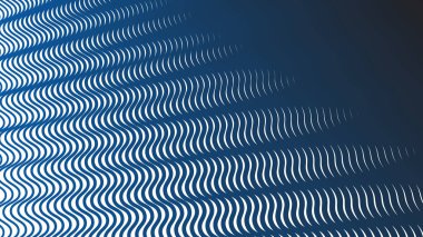 Koyu mavi dalga çizgileri desen soyut arkaplan