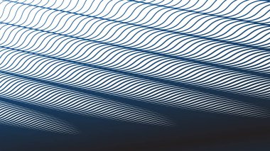 Koyu mavi dalga çizgileri desen soyut arkaplan