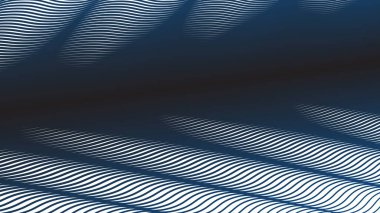 Koyu mavi dalga çizgileri desen soyut arkaplan
