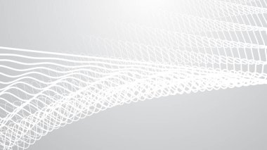 Arkaplan için dalga çizgileri arkaplanı olan gri soyut