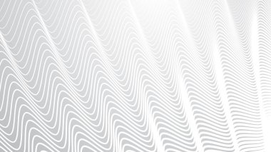 Arkaplan için dalga çizgileri arkaplanı olan gri soyut