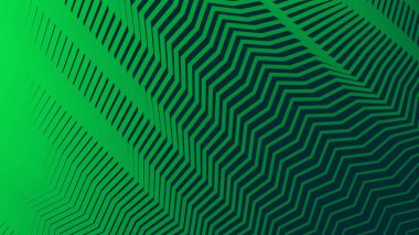 Yeşil çizgili zig zag çizgileri arkaplan arkaplanı için soyut arkaplan