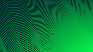 Yeşil çizgili zig zag çizgileri arkaplan arkaplanı için soyut arkaplan