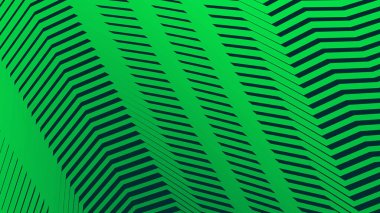 Yeşil çizgili zig zag çizgileri arkaplan arkaplanı için soyut arkaplan