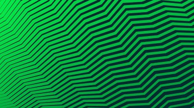 Yeşil çizgili zig zag çizgileri arkaplan arkaplanı için soyut arkaplan