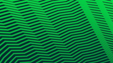 Yeşil çizgili zig zag çizgileri arkaplan arkaplanı için soyut arkaplan