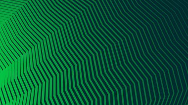 Yeşil çizgili zig zag çizgileri arkaplan arkaplanı için soyut arkaplan
