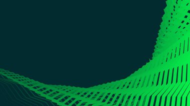 Yeşil çizgili zig zag çizgileri arkaplan arkaplanı için soyut arkaplan