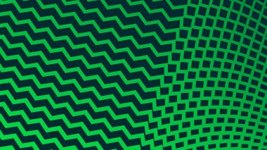 Yeşil çizgili zig zag çizgileri arkaplan arkaplanı için soyut arkaplan