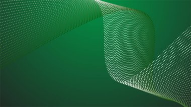 Arkaplan veya sunum için yarım ton arkaplan içeren yeşil soyut