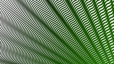 Koyu yeşil çizgiler dalga çizgileri deseni arkaplan veya kumaş biçimi için soyut arkaplan