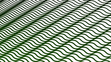 Koyu yeşil çizgiler dalga çizgileri deseni arkaplan veya kumaş biçimi için soyut arkaplan