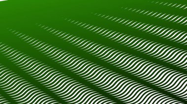 Koyu yeşil çizgiler dalga çizgileri deseni arkaplan veya kumaş biçimi için soyut arkaplan