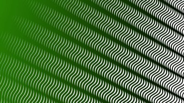 Koyu yeşil çizgiler dalga çizgileri deseni arkaplan veya kumaş biçimi için soyut arkaplan