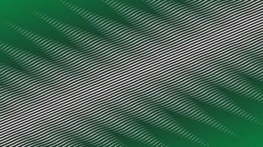 Koyu yeşil çizgiler dalga çizgileri deseni arkaplan veya kumaş biçimi için soyut arkaplan