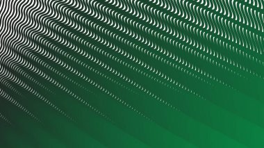 Koyu yeşil çizgiler dalga çizgileri deseni arkaplan veya kumaş biçimi için soyut arkaplan