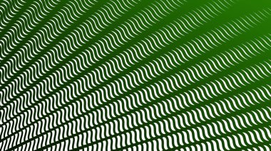 Koyu yeşil çizgiler dalga çizgileri deseni arkaplan veya kumaş biçimi için soyut arkaplan