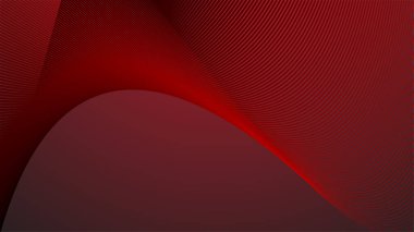 Arkaplan arkaplanı için kavis çizgisi soyut arkaplanı olan kırmızı gradyan