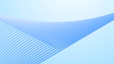 Arkaplan için kavis çizgisi soyut arkaplanı olan bebek mavisi gradyanı