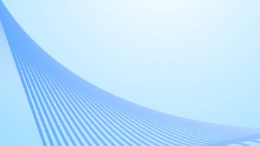 Arkaplan için kavis çizgisi soyut arkaplanı olan bebek mavisi gradyanı