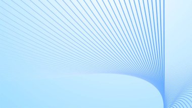 Arkaplan için kavis çizgisi soyut arkaplanı olan bebek mavisi gradyanı