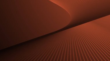 Arkaplan için kavis çizgisi soyut arkaplanı olan koyu turuncu gradyan