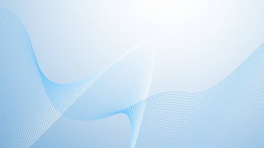 Arkaplan veya sunum için yarım ton soyut arkaplan ile bebek mavisi gradyanı
