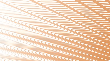 Kumaş biçimi için turuncu çizgili dalga deseni arkaplanı